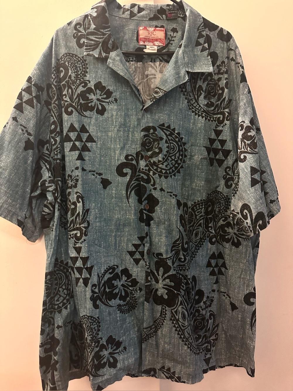 RJC Hawaii Short Sleeve Shirt Paradise Island Vacation Beach USA Made 4X Men
